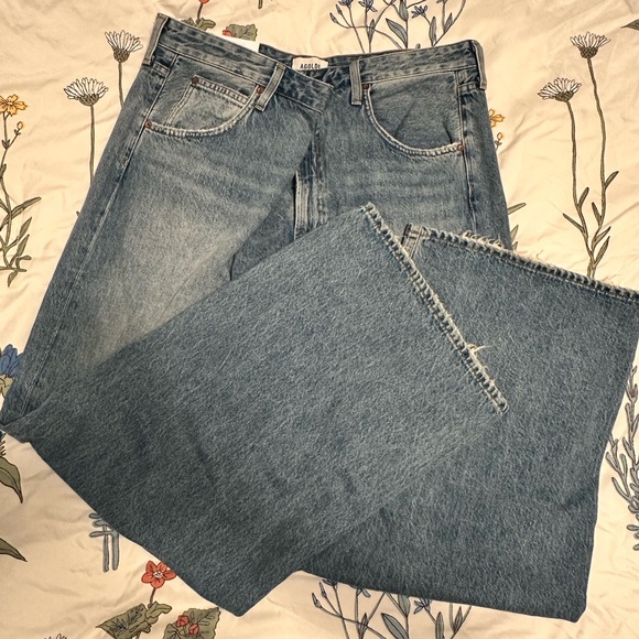 Agolde Vana Fold Wide Leg Jeans - Picture 9 of 11